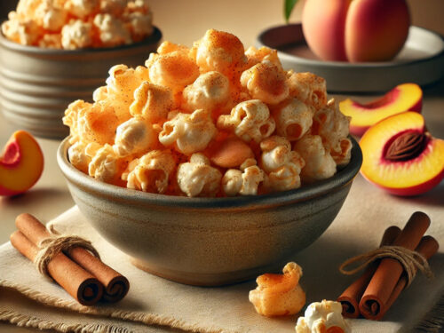 SOUTHERN PEACH COBBLER POPCORN
